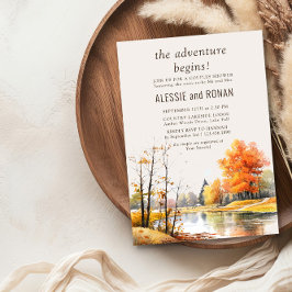 Fall Lake Adventure Begins Couples Shower Kaart