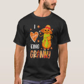 Fall Leaf Granny Pumpkin Snowman Thanksgiving Autu T-shirt (Voorkant)