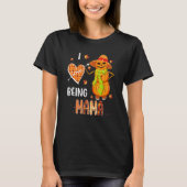 Fall Leaf Mama Pumpkin Snowman Thanksgiving Autumn T-shirt (Voorkant)