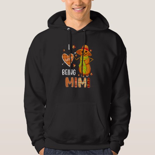 Fall Leaf Mimi Pumpkin Snowman Thanksgiving Autumn Hoodie (Voorkant)