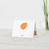 Fall Leages in Oranje Hartelijk dank Bedankkaart (Achterkant)