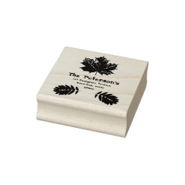 Fall Leaves, Add info, retour adres stempel