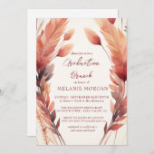 Fall Leaves and Feathers Vrijgezellenfeest Kaart (Voorkant / Achterkant)