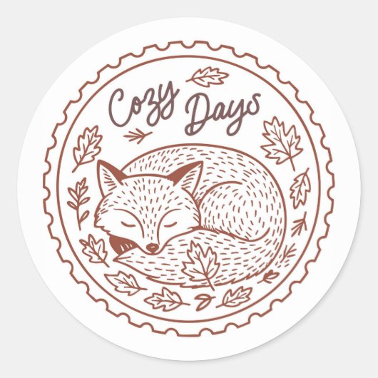 Fall Leaves Autumn Nature Sticker (Voorkant)