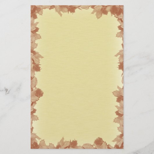 Fall Leaves Background Briefpapier (Voorkant)