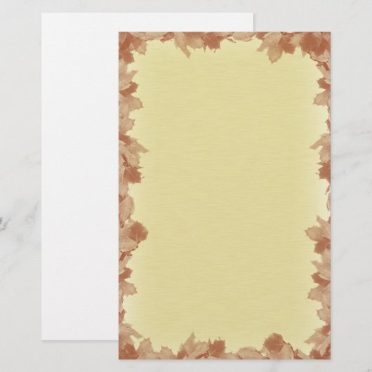 Fall Leaves Background Briefpapier (Voorkant / Achterkant)