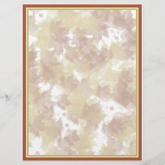 Fall Leaves Background Flyer (Achterkant)
