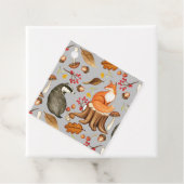 Fall Leaves Badger & Fox Bedankjes Labels (In situ)