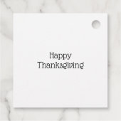 Fall Leaves Badger & Fox Bedankjes Labels (Achterkant)