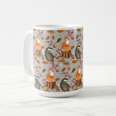 Fall Leaves Badger & Fox Koffiemok (Voorkant links)