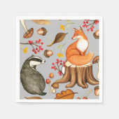 Fall Leaves Badger & Fox Paper Party Servet (Voorkant)