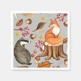 Fall Leaves Badger & Fox Paper Party Servet