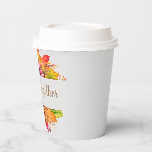 Fall Leaves Bouquet Papieren Bekers (Links)