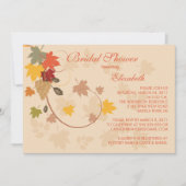 Fall Leaves Bridal Shower Invitation herfst Kaart (Voorkant)