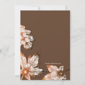 Fall Leaves Bridal Shower Invitation herfst Kaart (Achterkant)