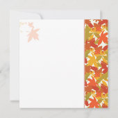 Fall Leaves Bridal Shower Invitation herfst Kaart (Achterkant)