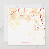 Fall Leaves Bridal Shower-uitnodiging Kaart (Achterkant)