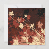 Fall Leaves Bridal Shower - Uitnodiging najaar (Achterkant)