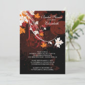 Fall Leaves Bridal Shower - Uitnodiging najaar (Staand voorkant)