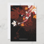 Fall Leaves Bridal Shower - Uitnodiging najaar (Achterkant)
