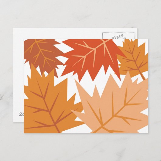 Fall Leaves Briefkaart (Voorkant / Achterkant)