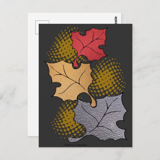 Fall Leaves Briefkaart (Voorkant / Achterkant)