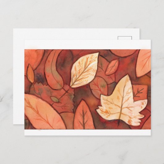 fall leaves  briefkaart (Voorkant / Achterkant)