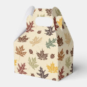 Fall Leaves Bruiloft Dank uw aangepaste tekst Bedankdoosjes (Achterkant)