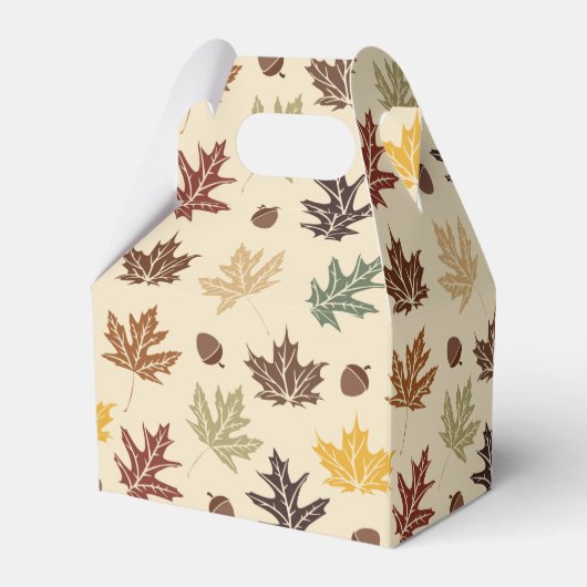 Fall Leaves Bruiloft Dank uw aangepaste tekst Bedankdoosjes (Achterkant)