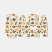 Fall Leaves Bruiloft Dank uw aangepaste tekst Bedankdoosjes (Uitgevouwen)