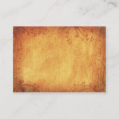 Fall Leaves Bruiloft Receptie Kaart (Achterkant)