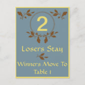 Fall Leaves Bunco Table Card #2 Briefkaart (Voorkant)