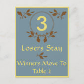 Fall Leaves Bunco Table Card #3 Briefkaart (Voorkant)