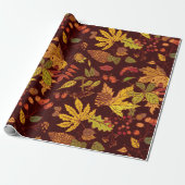 Fall Leaves Cadeaupapier (Uitgerold)