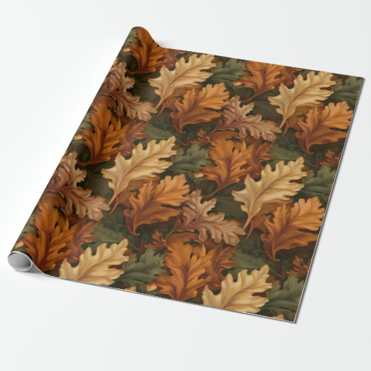 Fall Leaves Cadeaupapier (Uitgerold)