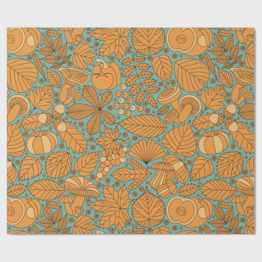Fall Leaves Cadeaupapier (Vlak)