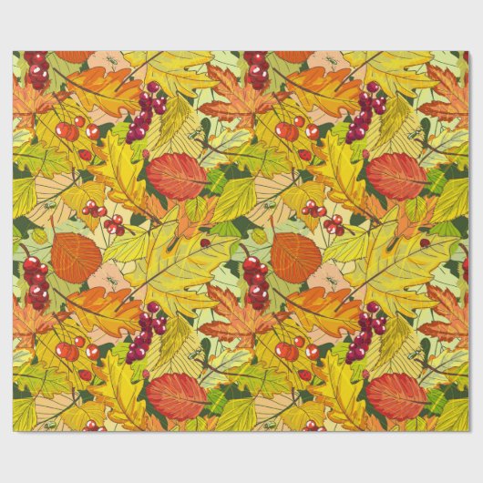 Fall Leaves Cadeaupapier (Vlak)