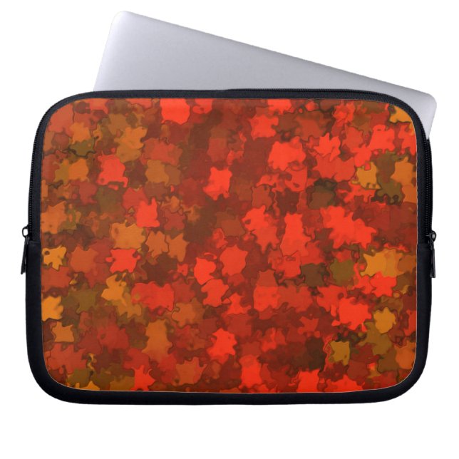 Fall Leaves Camo Laptop Sleeve (Voorkant)