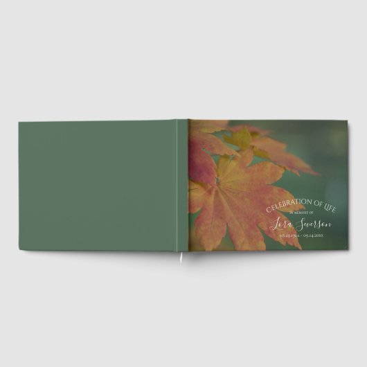 Fall Leaves Celebration of Life Memorial Gastenboek (Volledig)