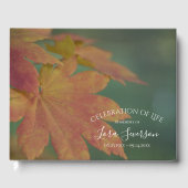 Fall Leaves Celebration of Life Memorial Gastenboek (Voorkant)