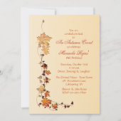 Fall Leaves Corner Invitation Kaart (Voorkant)