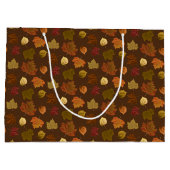 Fall Leaves, Custom Color Groot Cadeauzakje (Achterkant)