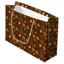 Fall Leaves, Custom Color Groot Cadeauzakje