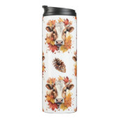 Fall Leaves Dairy Koe Thermosbeker (Geroteerd rechts)