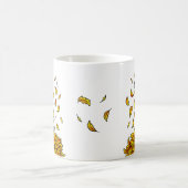 Fall Leaves Dalmatian (zwart 1) Dog Pplay Cute Koffiemok (Center)