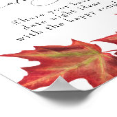 Fall Leaves Date Jar Herfst Vrijgezellenfeest of W Poster (Hoek)