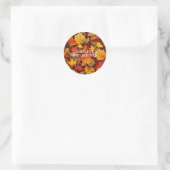 Fall Leaves Delights Baby shower Ronde Sticker (Tas)