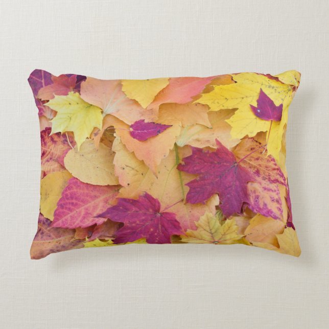 Fall Leaves Design Accent Kussen (Voorkant)