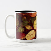 Fall Leaves Design Tweekleurige Koffiemok (Links)