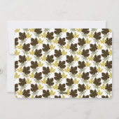 Fall Leaves en Flourish Happy Thanksgiving Photo Feestdagenkaart (Achterkant)